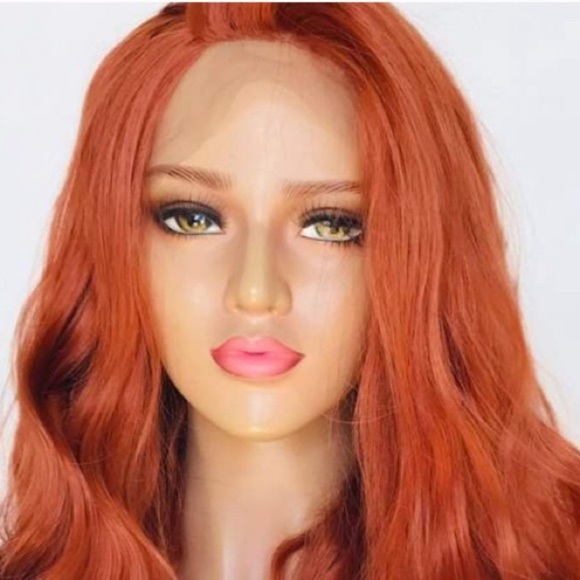 ? 22” COPPER RED BODY WAVY LACE FRONT WIG *NEW* main image 6